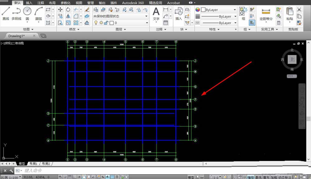 CAD建筑图纸怎么画轴线? CAD完整轴网线条的画法