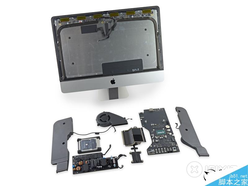 4K超高清分辨率的21.5寸iMac完全拆解：终极大悲剧！