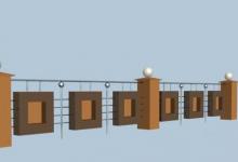 3dsMax怎么设计一款漂亮的围墙模型?