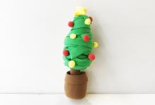 粘土怎么做圣诞树