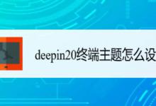 怎么更改deepin20系统主题? deepin20终端主题设置方法